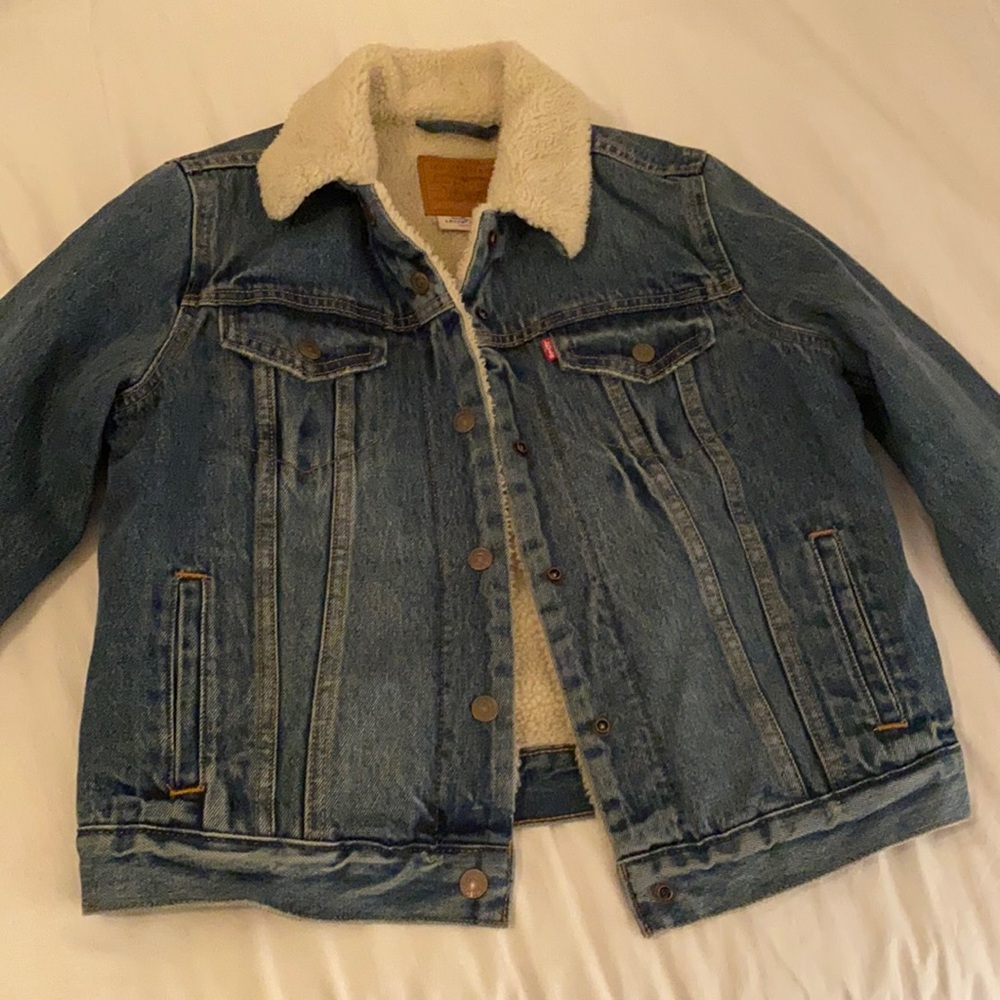 levi’s sherpa jean jacket